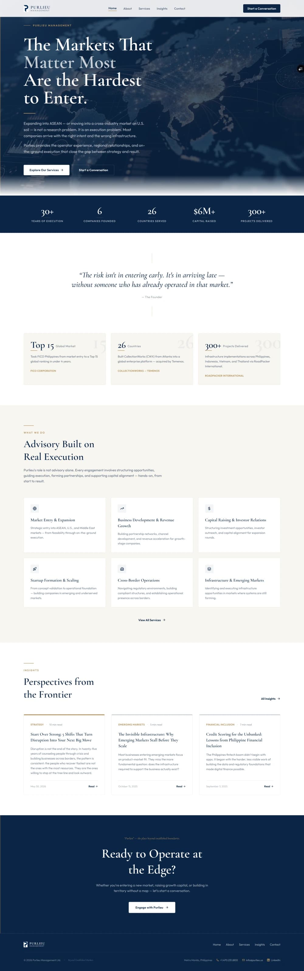 Purlieu Management website
