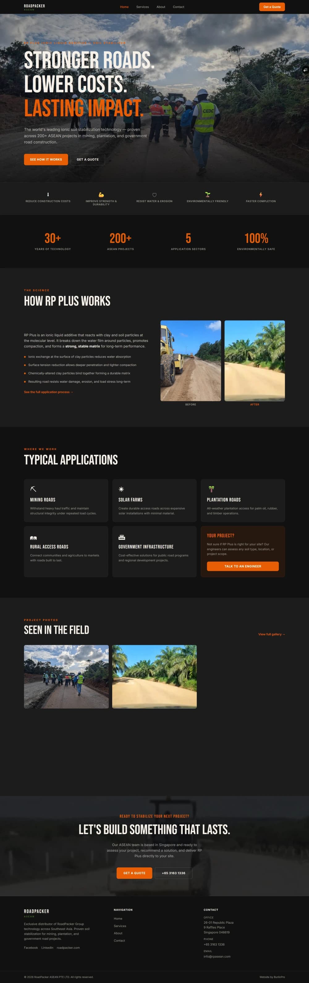 RoadPacker ASEAN website